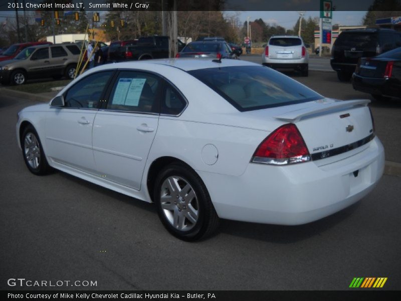 Summit White / Gray 2011 Chevrolet Impala LT