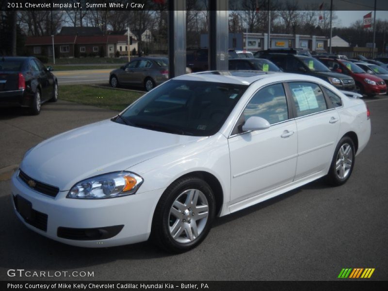 Summit White / Gray 2011 Chevrolet Impala LT