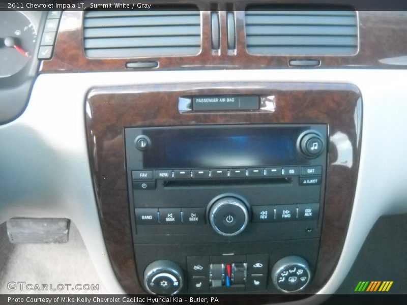 Summit White / Gray 2011 Chevrolet Impala LT