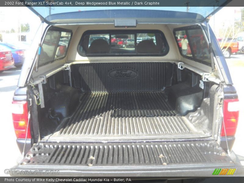 Deep Wedgewood Blue Metallic / Dark Graphite 2002 Ford Ranger XLT SuperCab 4x4
