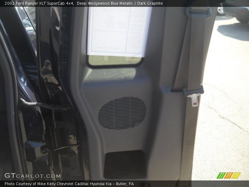 Deep Wedgewood Blue Metallic / Dark Graphite 2002 Ford Ranger XLT SuperCab 4x4