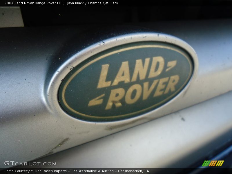 Java Black / Charcoal/Jet Black 2004 Land Rover Range Rover HSE