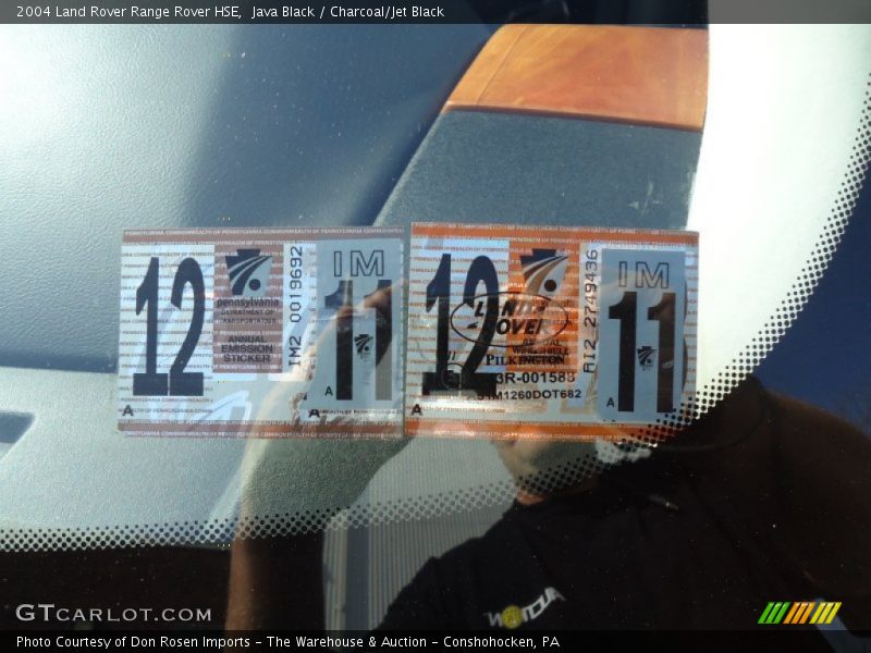 Java Black / Charcoal/Jet Black 2004 Land Rover Range Rover HSE