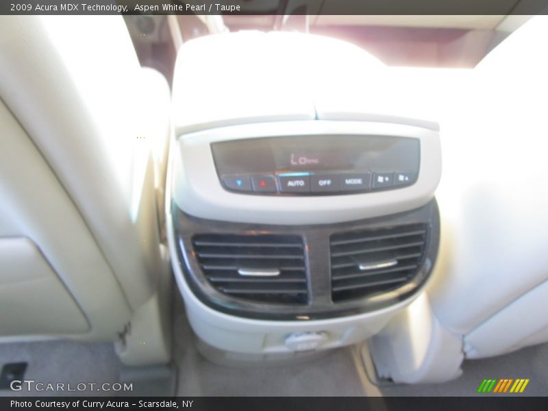 Aspen White Pearl / Taupe 2009 Acura MDX Technology