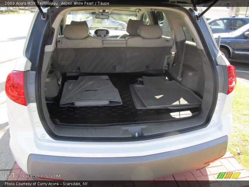 Aspen White Pearl / Taupe 2009 Acura MDX Technology