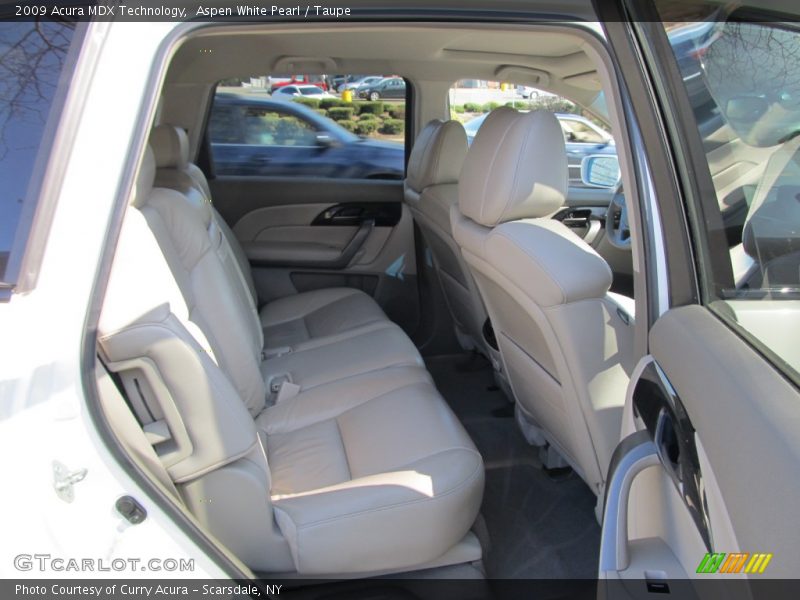 Aspen White Pearl / Taupe 2009 Acura MDX Technology