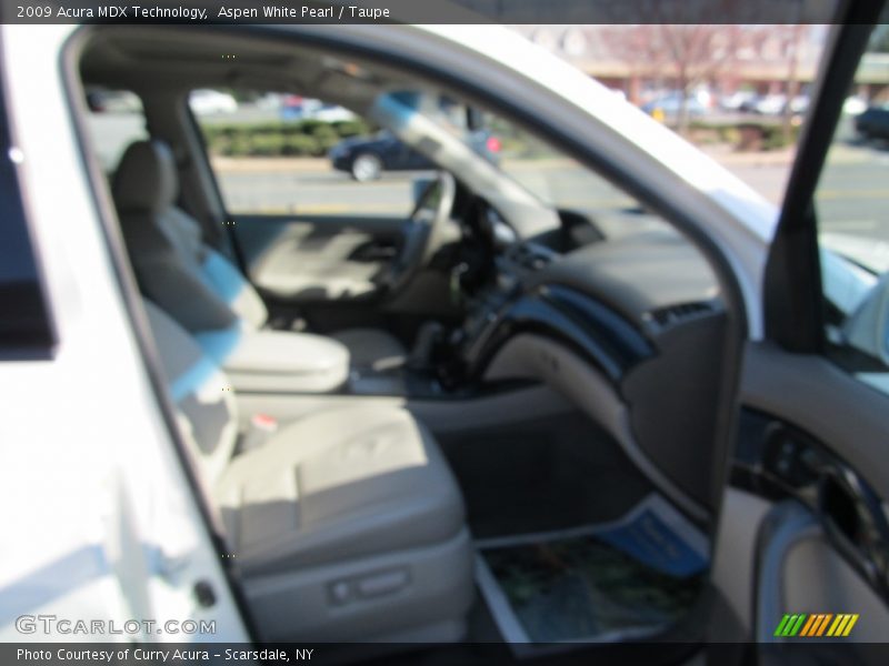 Aspen White Pearl / Taupe 2009 Acura MDX Technology