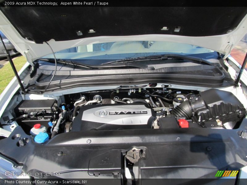 Aspen White Pearl / Taupe 2009 Acura MDX Technology