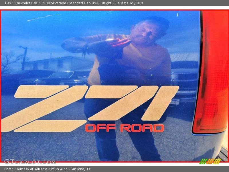Bright Blue Metallic / Blue 1997 Chevrolet C/K K1500 Silverado Extended Cab 4x4