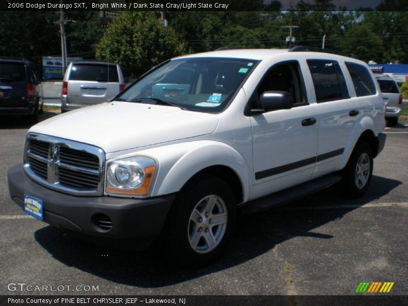 Bright White / Dark Slate Gray/Light Slate Gray 2006 Dodge Durango SXT