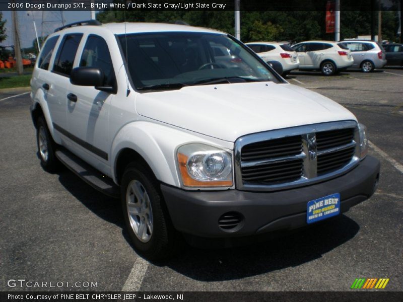 Bright White / Dark Slate Gray/Light Slate Gray 2006 Dodge Durango SXT