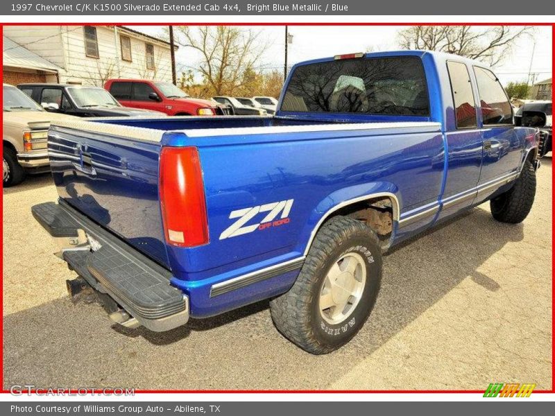 Bright Blue Metallic / Blue 1997 Chevrolet C/K K1500 Silverado Extended Cab 4x4