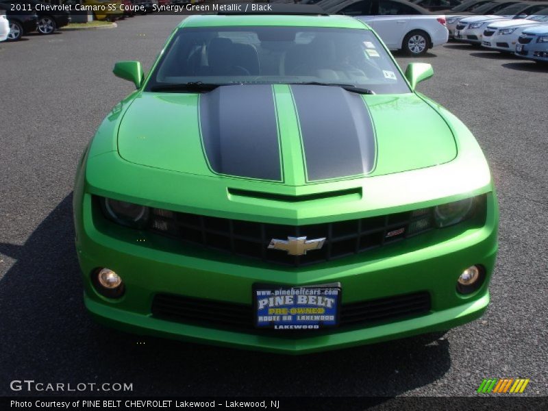 Synergy Green Metallic / Black 2011 Chevrolet Camaro SS Coupe