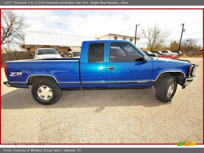 Bright Blue Metallic / Blue 1997 Chevrolet C/K K1500 Silverado Extended Cab 4x4