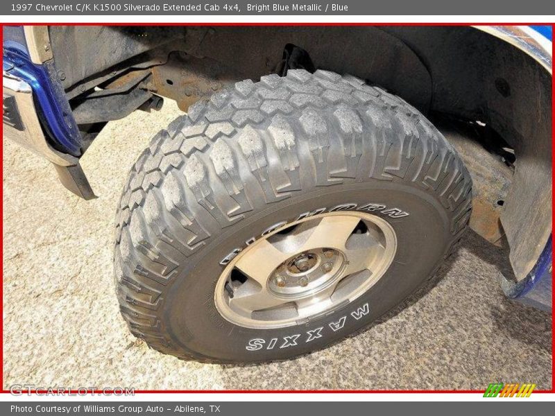 Bright Blue Metallic / Blue 1997 Chevrolet C/K K1500 Silverado Extended Cab 4x4