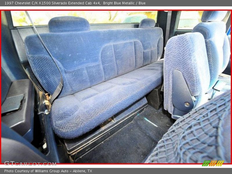 Bright Blue Metallic / Blue 1997 Chevrolet C/K K1500 Silverado Extended Cab 4x4