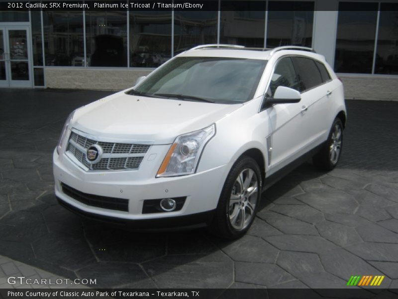 Platinum Ice Tricoat / Titanium/Ebony 2012 Cadillac SRX Premium