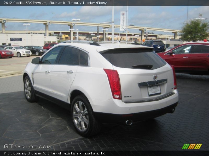 Platinum Ice Tricoat / Titanium/Ebony 2012 Cadillac SRX Premium