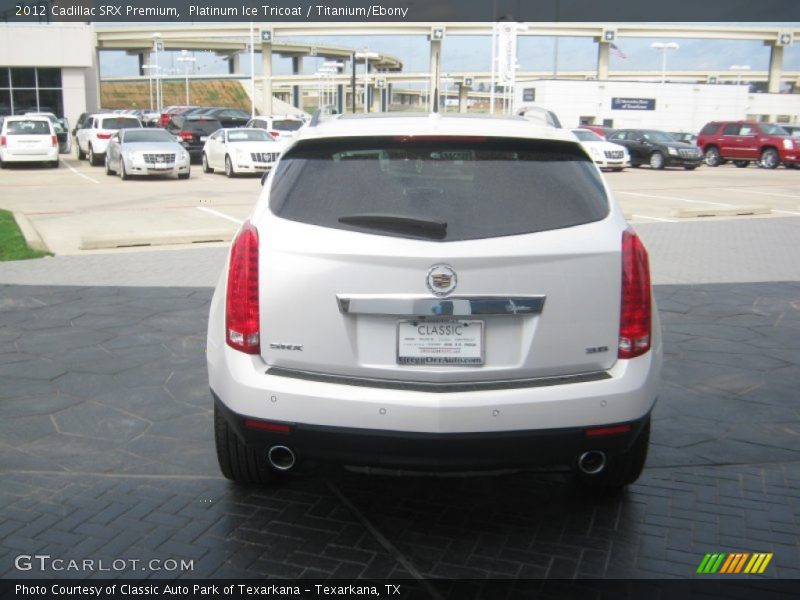 Platinum Ice Tricoat / Titanium/Ebony 2012 Cadillac SRX Premium
