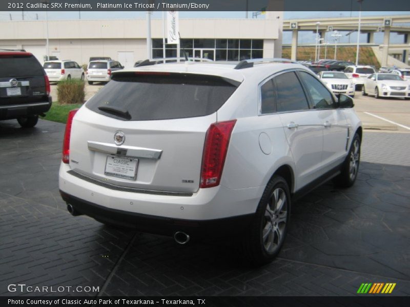 Platinum Ice Tricoat / Titanium/Ebony 2012 Cadillac SRX Premium