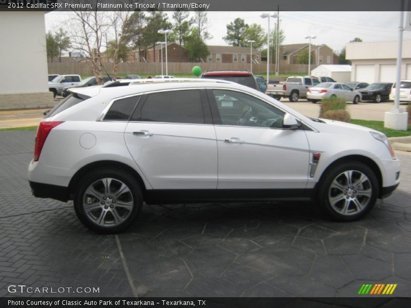 Platinum Ice Tricoat / Titanium/Ebony 2012 Cadillac SRX Premium