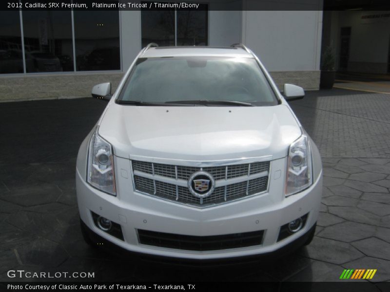 Platinum Ice Tricoat / Titanium/Ebony 2012 Cadillac SRX Premium