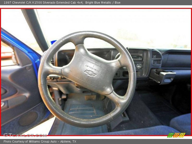 Bright Blue Metallic / Blue 1997 Chevrolet C/K K1500 Silverado Extended Cab 4x4