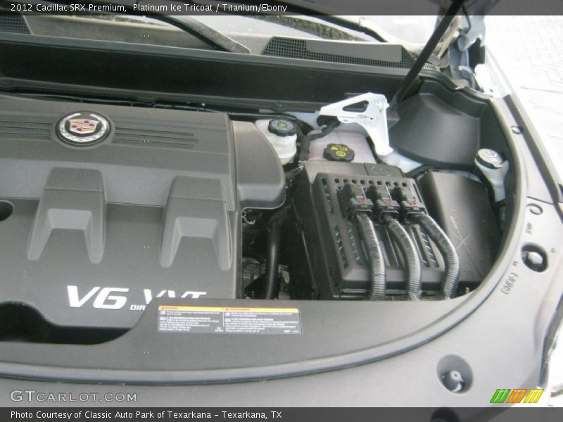 Platinum Ice Tricoat / Titanium/Ebony 2012 Cadillac SRX Premium