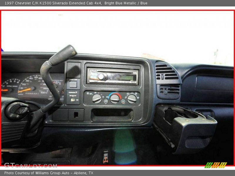 Bright Blue Metallic / Blue 1997 Chevrolet C/K K1500 Silverado Extended Cab 4x4