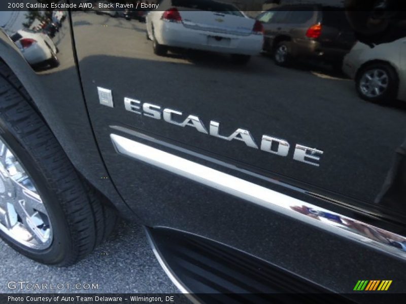 Black Raven / Ebony 2008 Cadillac Escalade AWD