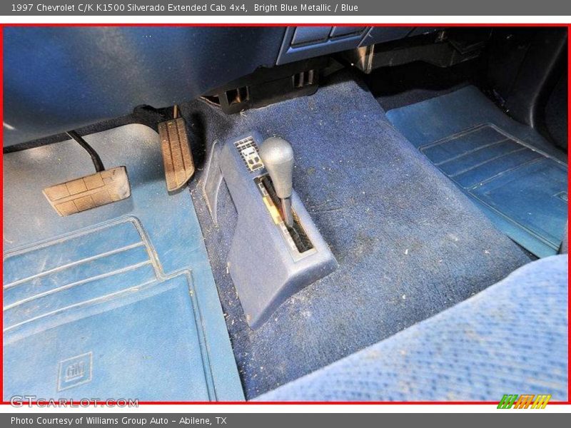 Bright Blue Metallic / Blue 1997 Chevrolet C/K K1500 Silverado Extended Cab 4x4