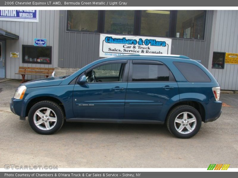Bermuda Green Metallic / Light Gray 2006 Chevrolet Equinox LT AWD