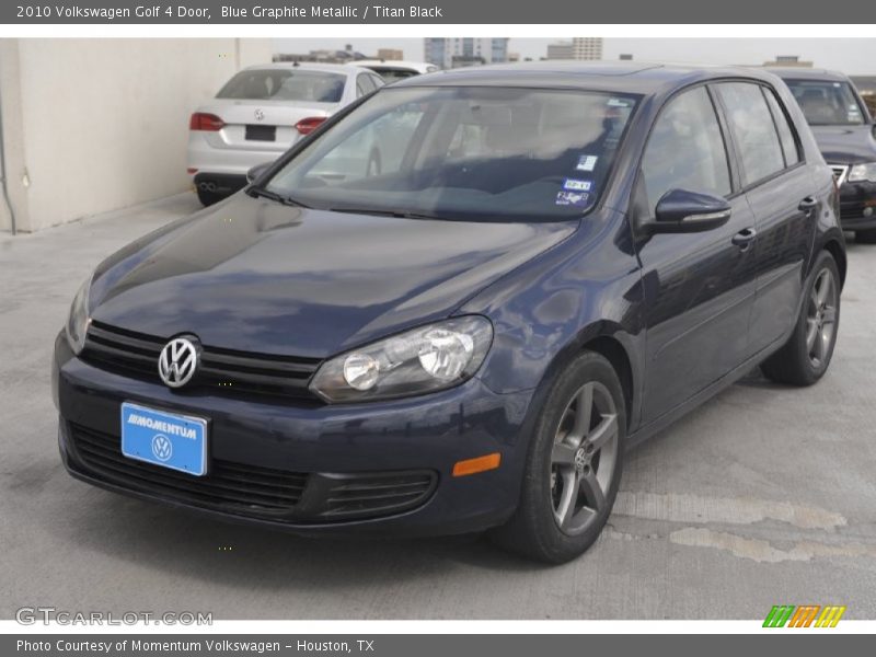 Blue Graphite Metallic / Titan Black 2010 Volkswagen Golf 4 Door