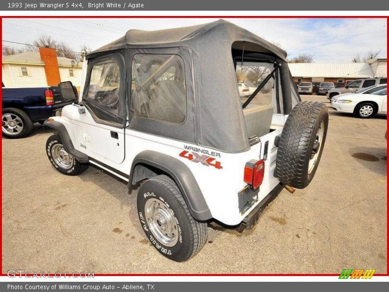 Bright White / Agate 1993 Jeep Wrangler S 4x4