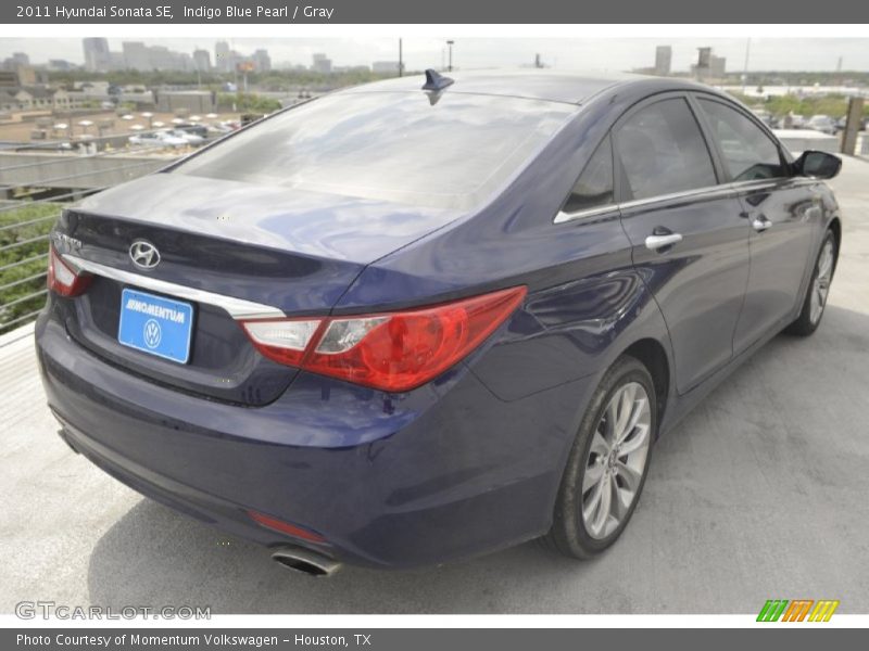 Indigo Blue Pearl / Gray 2011 Hyundai Sonata SE