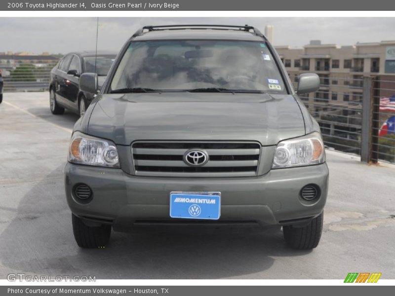 Oasis Green Pearl / Ivory Beige 2006 Toyota Highlander I4