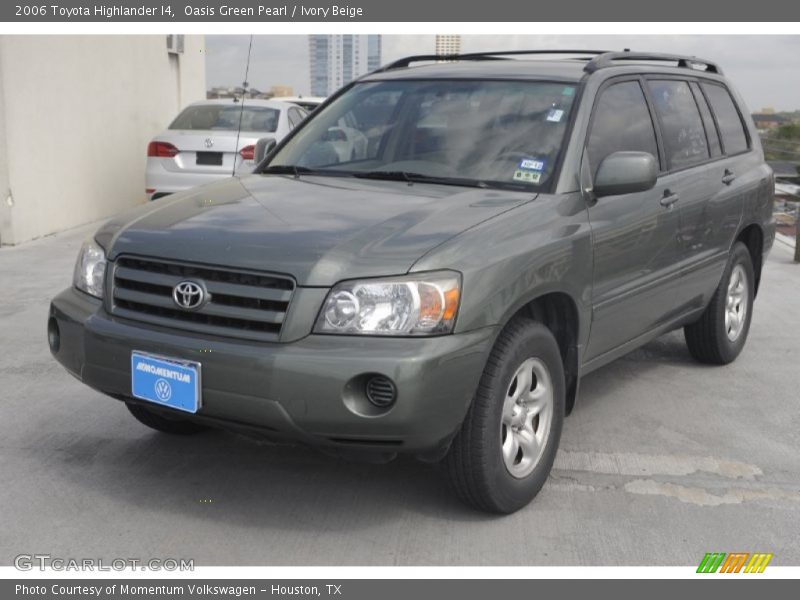 Oasis Green Pearl / Ivory Beige 2006 Toyota Highlander I4