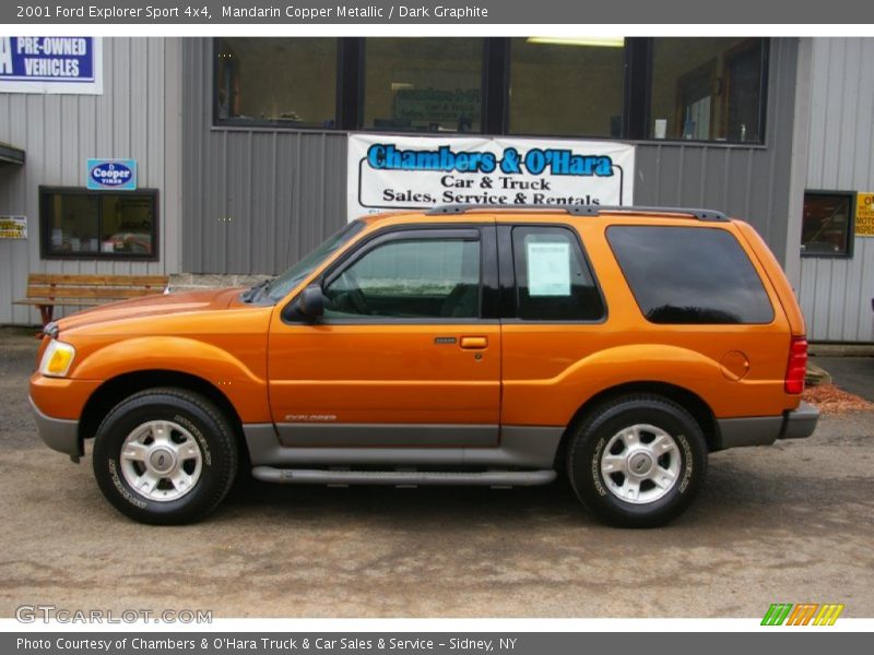 Mandarin Copper Metallic / Dark Graphite 2001 Ford Explorer Sport 4x4