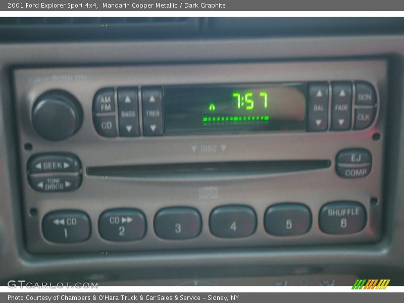 Audio System of 2001 Explorer Sport 4x4