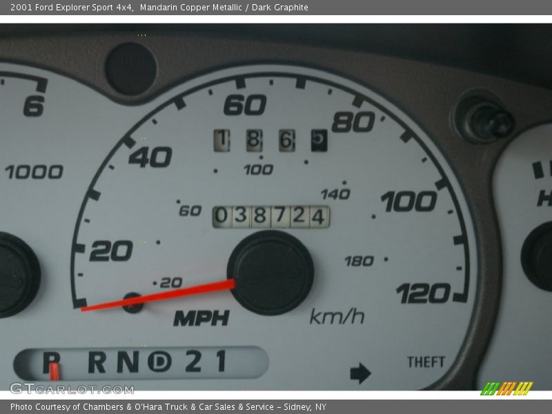 Mandarin Copper Metallic / Dark Graphite 2001 Ford Explorer Sport 4x4