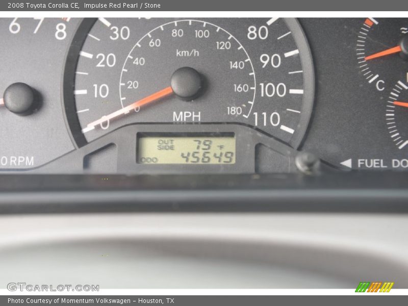 Impulse Red Pearl / Stone 2008 Toyota Corolla CE