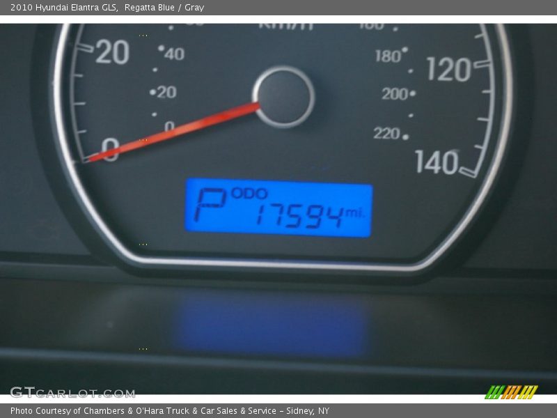 Regatta Blue / Gray 2010 Hyundai Elantra GLS
