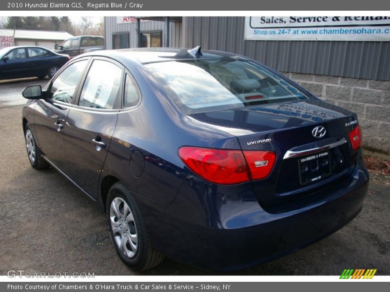 Regatta Blue / Gray 2010 Hyundai Elantra GLS