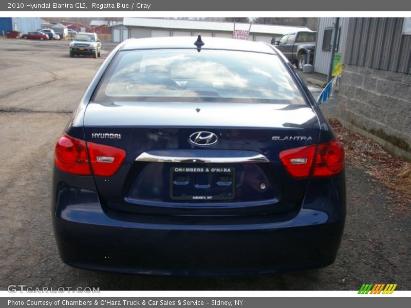 Regatta Blue / Gray 2010 Hyundai Elantra GLS