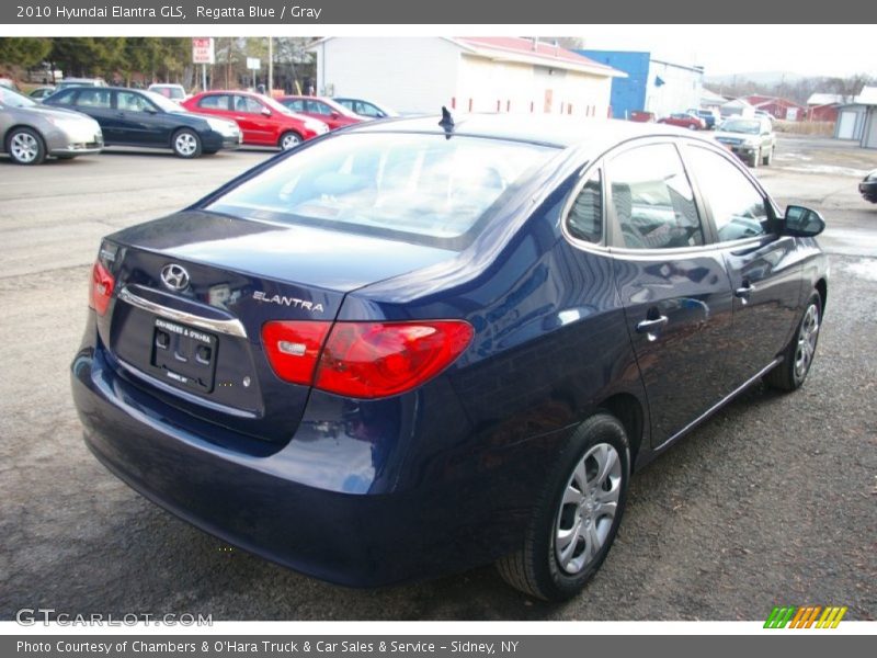 Regatta Blue / Gray 2010 Hyundai Elantra GLS