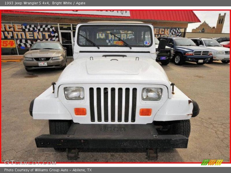 Bright White / Agate 1993 Jeep Wrangler S 4x4