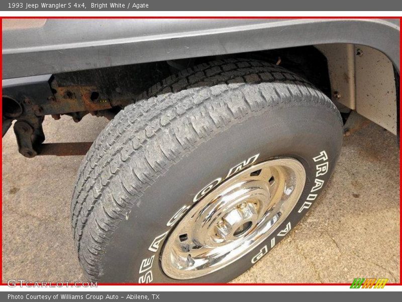 Bright White / Agate 1993 Jeep Wrangler S 4x4