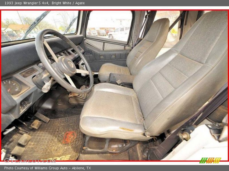 Bright White / Agate 1993 Jeep Wrangler S 4x4