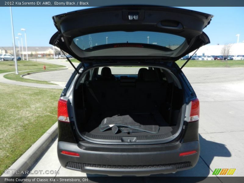 Ebony Black / Black 2012 Kia Sorento EX AWD