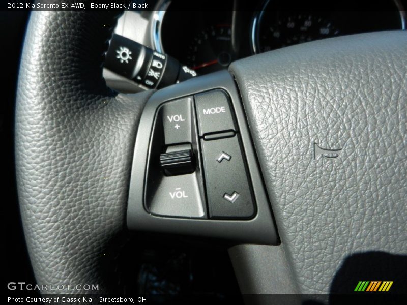 Ebony Black / Black 2012 Kia Sorento EX AWD